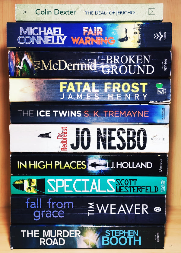 Bestselling Thriller Mystery Suspense Fiction | Pack of 10 Books | Condition: Good | Free Bookmarks