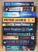 Bestselling Thriller Mystery Suspense Fiction | Pack of 10 Books | Condition: Good | Free Bookmarks