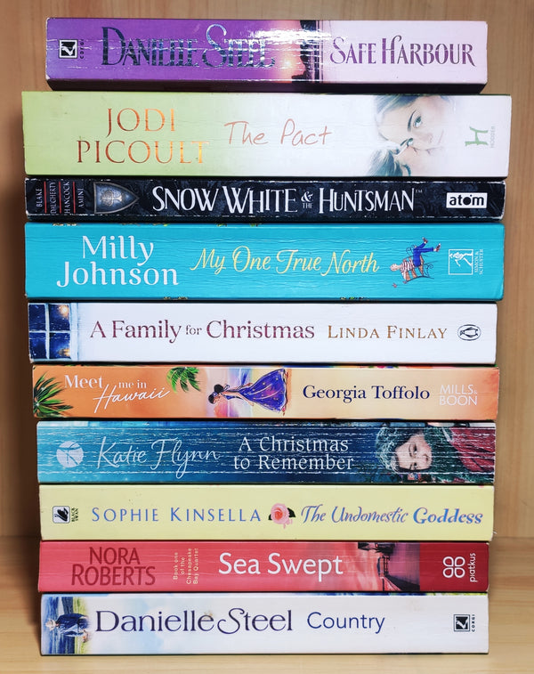 Bestselling Love & Romance Fiction | Pack of 10 Books | Condition: Good | Free Bookmarks