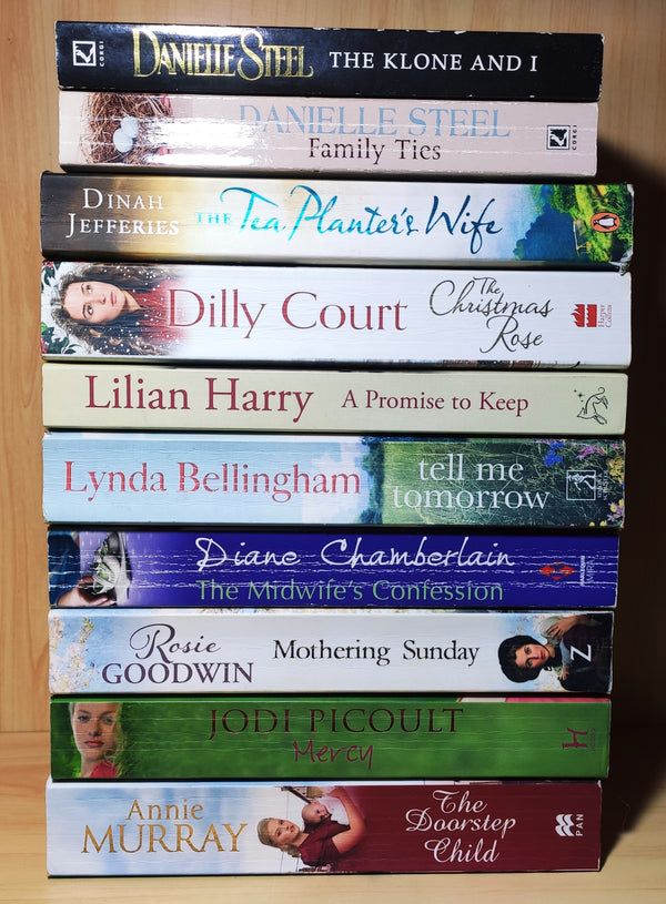 Bestselling Love & Romance Fiction | Pack of 10 Books | Condition: Good | Free Bookmarks