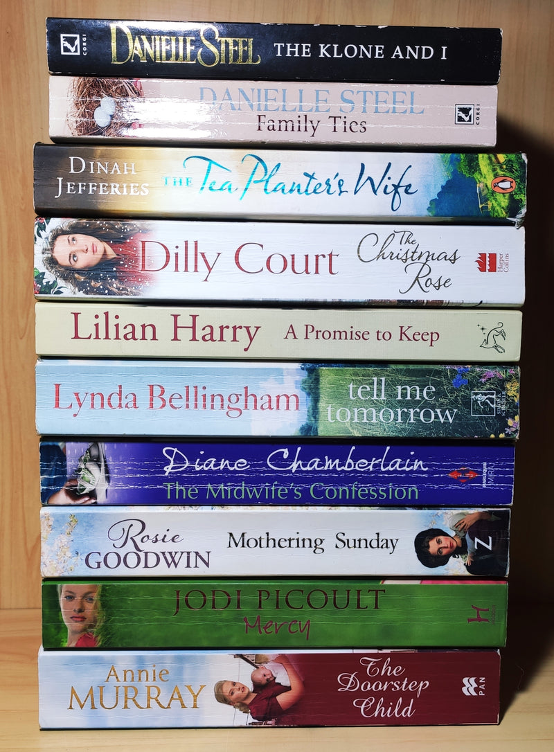 Bestselling Love & Romance Fiction | Pack of 10 Books | Condition: Good | Free Bookmarks