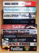 Bestselling Thriller Mystery Suspense Fiction | Pack of 10 Books | Condition: Good | Free Bookmarks