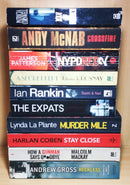 Bestselling Thriller Mystery Suspense Fiction | Pack of 10 Books | Condition: Good | Free Bookmarks