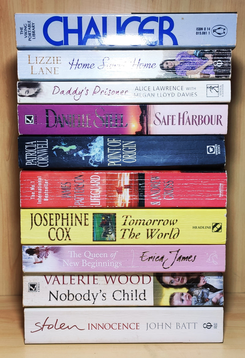 Mixed Popular Fiction | Pack of 10 Books | Condition: Good | Free Bookmarks