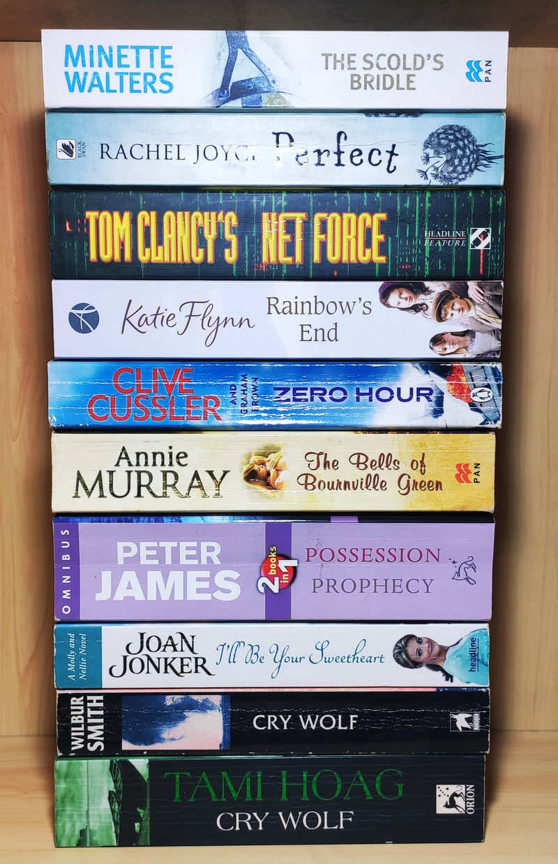 Mixed Popular Fiction | Pack of 10 Books | Condition: Good | Free Bookmarks