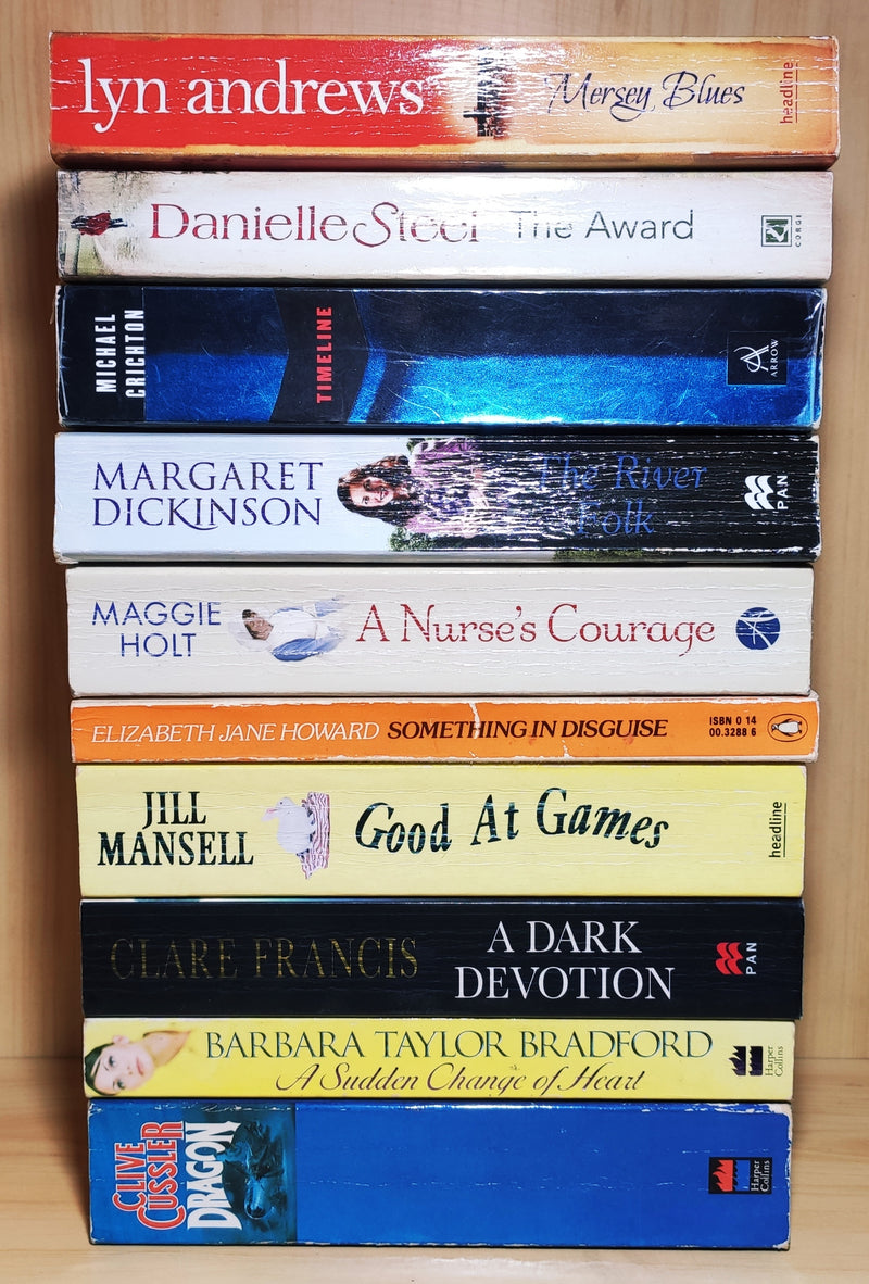 Mixed Popular Fiction | Pack of 10 Books | Condition: Good | Free Bookmarks