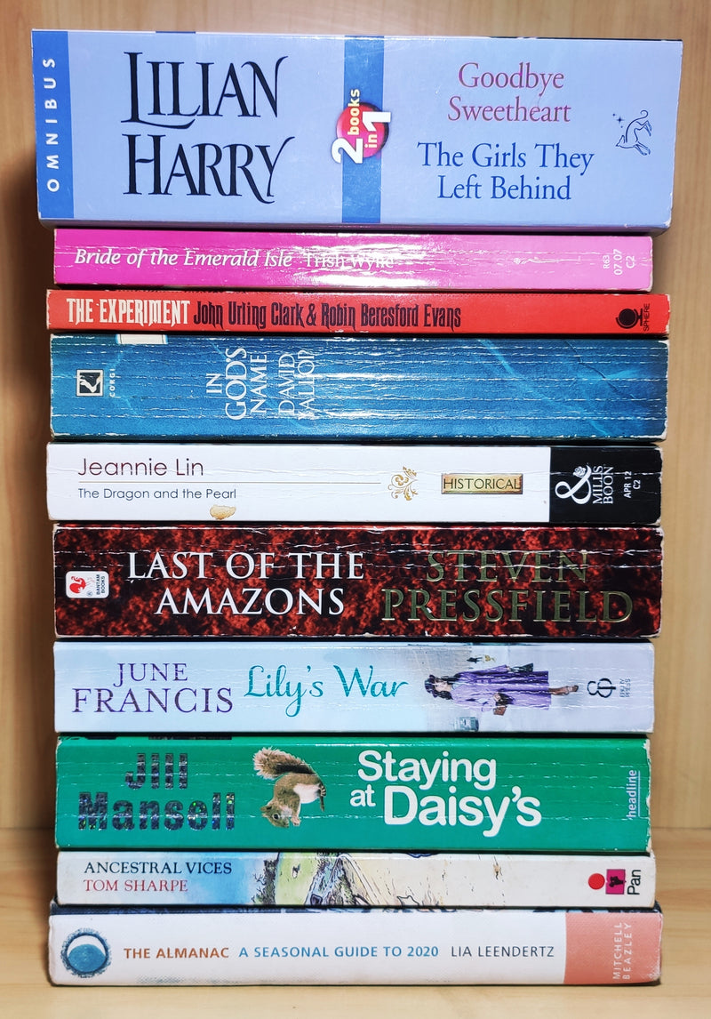 Mixed Popular Fiction | Pack of 10 Books | Condition: Good | Free Bookmarks