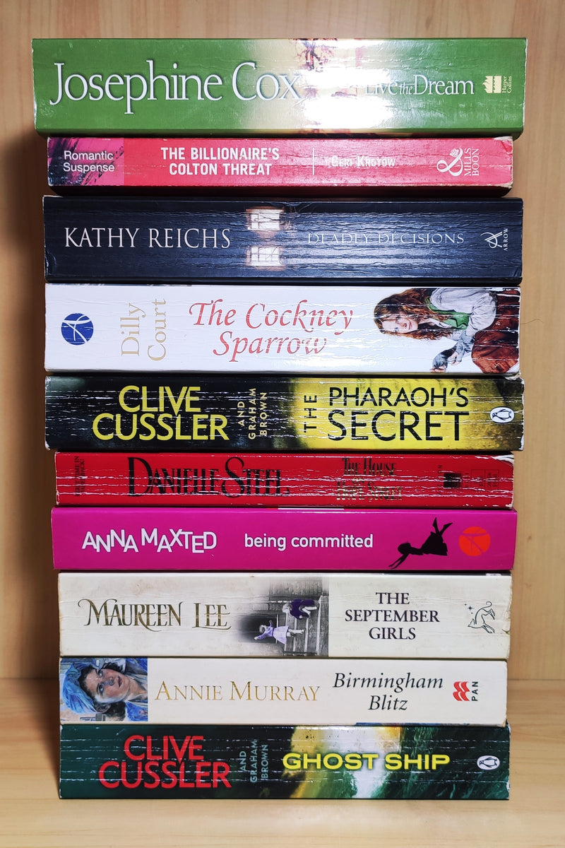 Mixed Popular Fiction | Pack of 10 Books | Condition: Good | Free Bookmarks