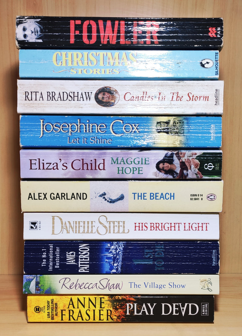 Mixed Popular Fiction | Pack of 10 Books | Condition: Good | Free Bookmarks