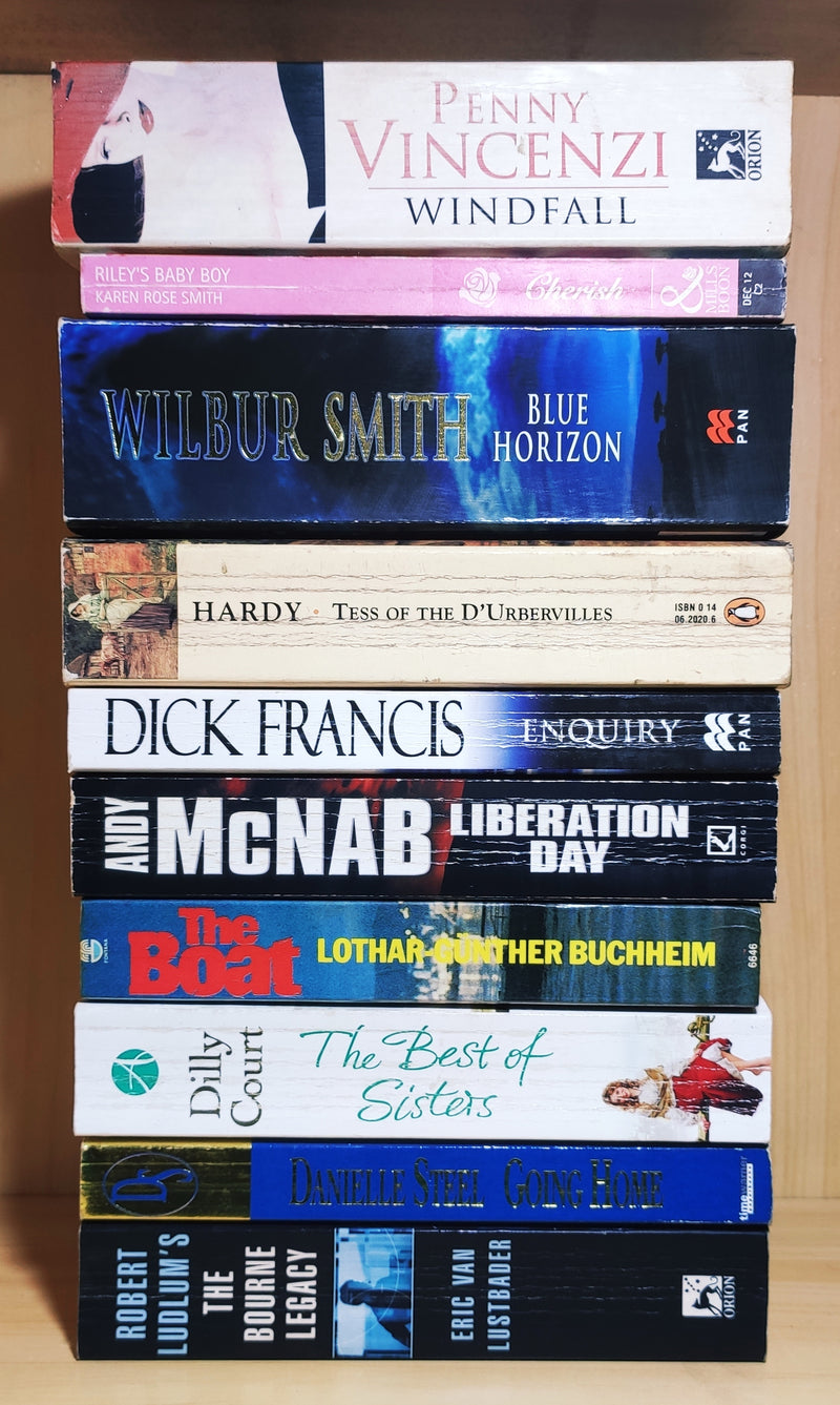 Mixed Popular Fiction | Pack of 10 Books | Condition: Good | Free Bookmarks