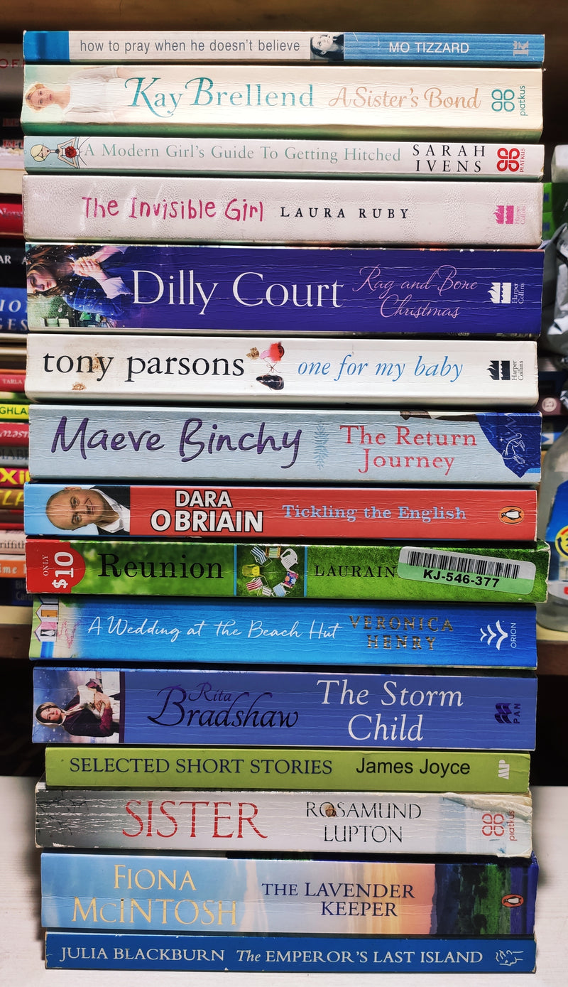 Mixed Popular Fiction | Pack of 15 Books | Condition: Good | Free Bookmarks