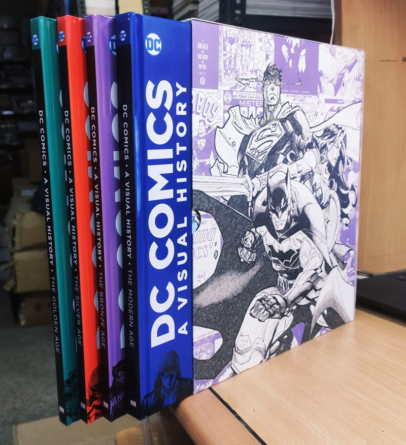 DC Comics Visual History | Gold, Sliver, Bronze & Modern Age | Boxset of 4 Books