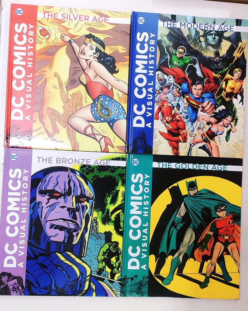 DC Comics Visual History | Gold, Sliver, Bronze & Modern Age | Boxset of 4 Books