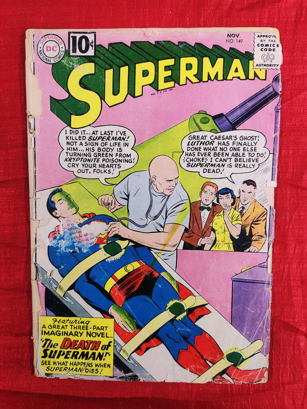 Superman #149 | Year:1961 | Cover Falling Off | Old Condition