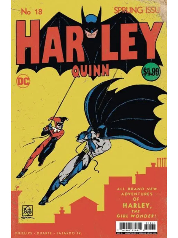 Harley Quinn No. 18  Issue#18 | RYAN SOOK BATMAN #1 HOMAGE VARIANT | Year:2022 | Facsimile Edition