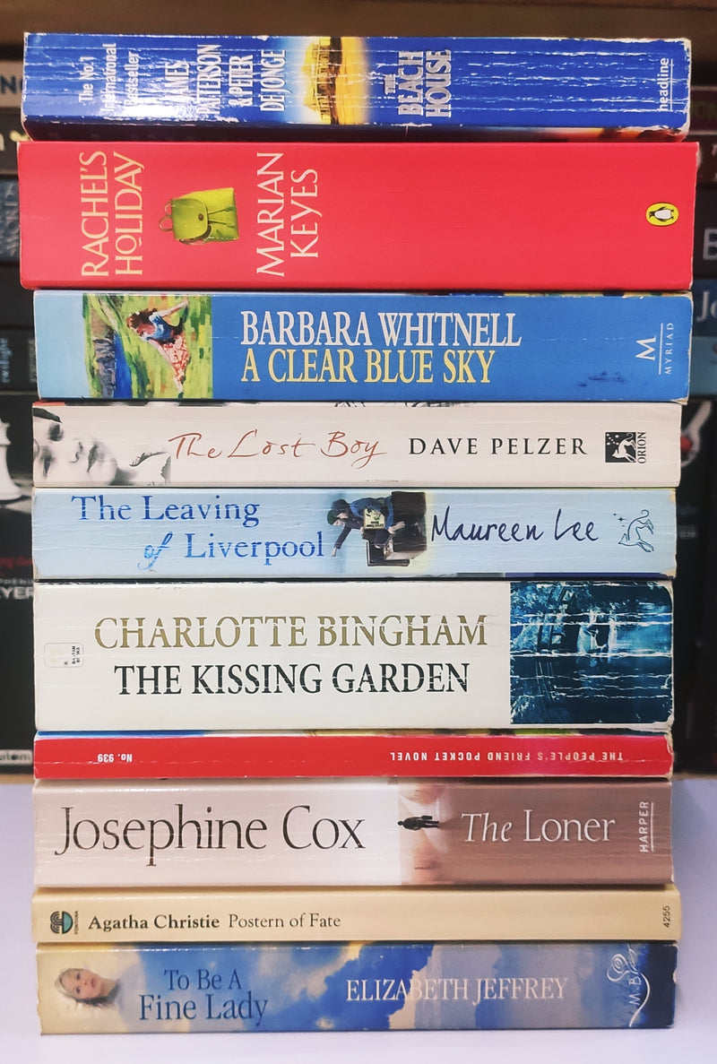 Bestsellers Mixed Popular Fiction | Pack of 10 Books | Condition: Good | Free Bookmarks