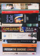 Bestsellers Mixed Popular Fiction | Pack of 10 Books | Condition: Good | Free Bookmarks