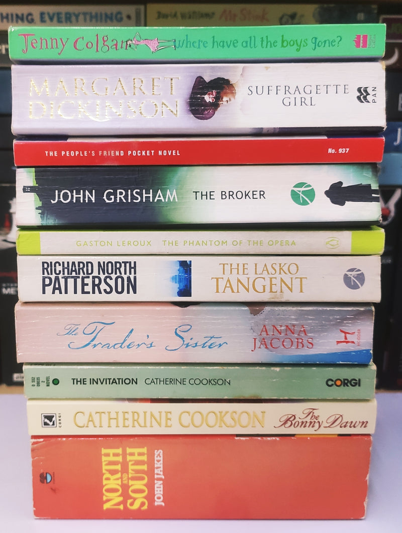 Bestsellers Mixed Popular Fiction | Pack of 10 Books | Condition: Good | Free Bookmarks
