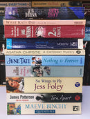 Bestsellers Mixed Popular Fiction | Pack of 10 Books | Condition: Good | Free Bookmarks