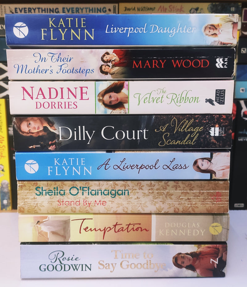 Bestsellers Mixed Popular Fiction | Pack of 8 Books | Condition: Good | Free Bookmarks