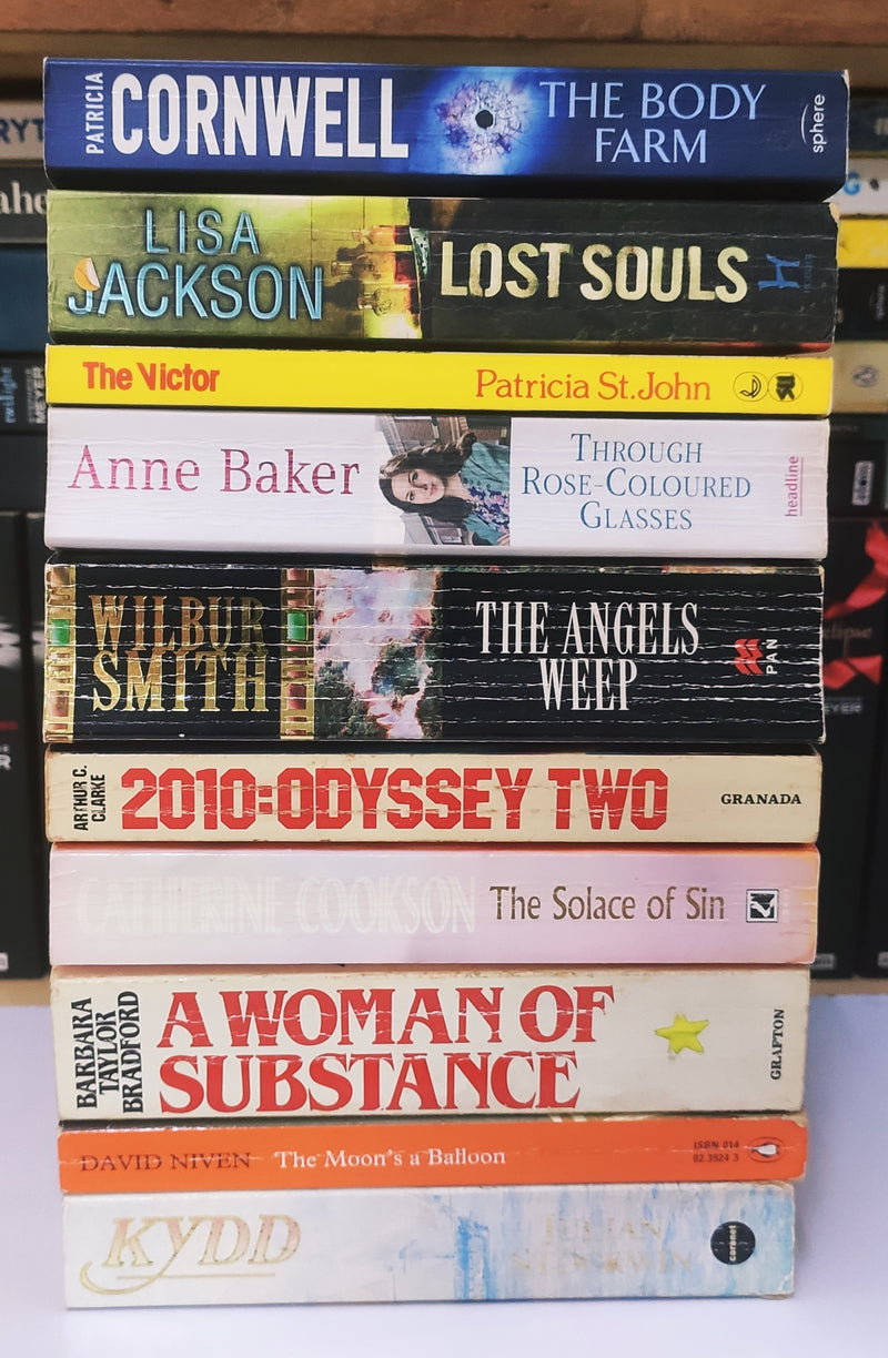Bestsellers Mixed Popular Fiction | Pack of 10 Books | Condition: Good | Free Bookmarks