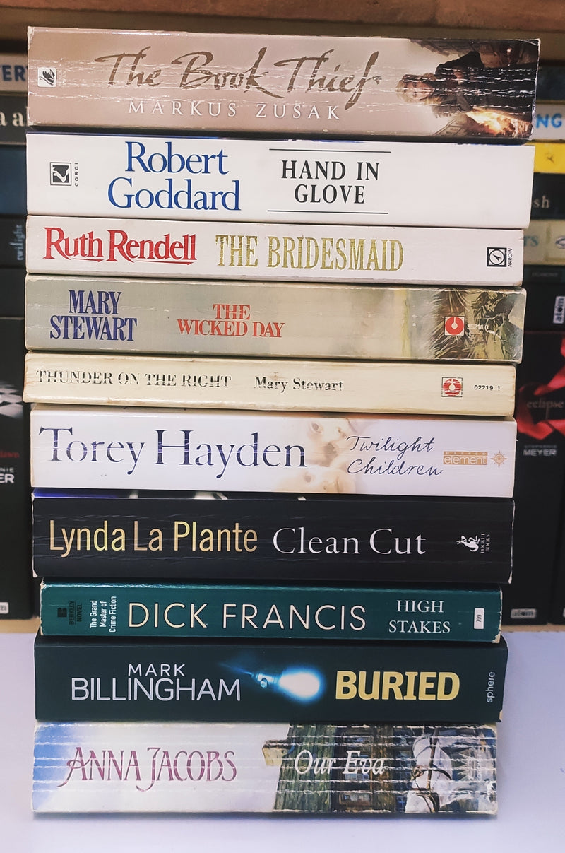 Bestsellers Mixed Popular Fiction | Pack of 10 Books | Condition: Good | Free Bookmarks
