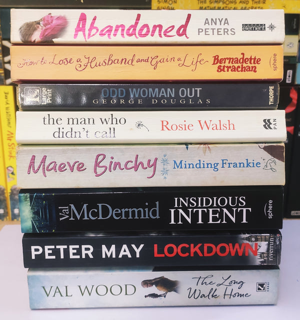 Bestsellers Mixed Popular Fiction | Pack of 8 Books | Condition: Good | Free Bookmarks