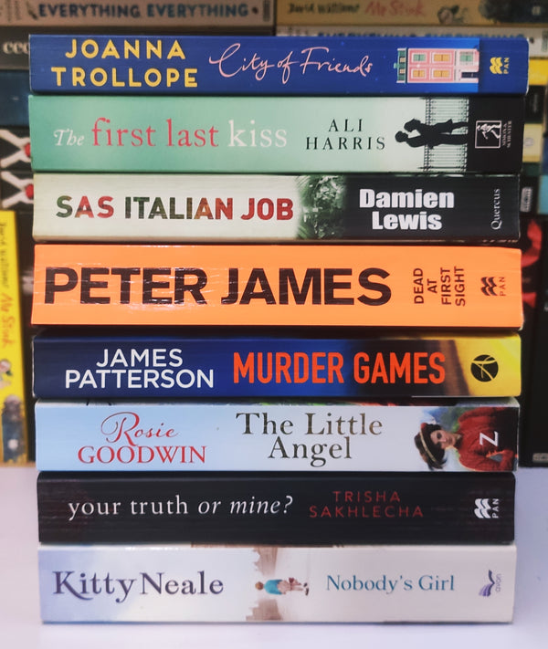 Bestsellers Mixed Popular Fiction | Pack of 8 Books | Condition: Good | Free Bookmarks