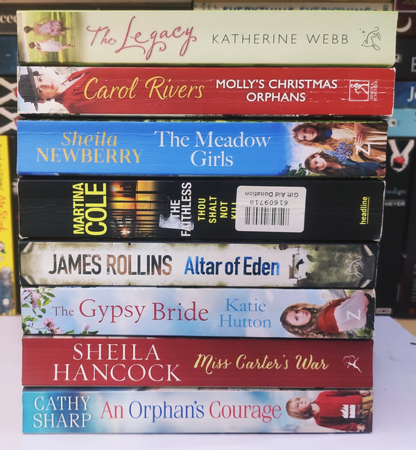 Bestsellers Mixed Popular Fiction | Pack of 8 Books | Condition: Good | Free Bookmarks