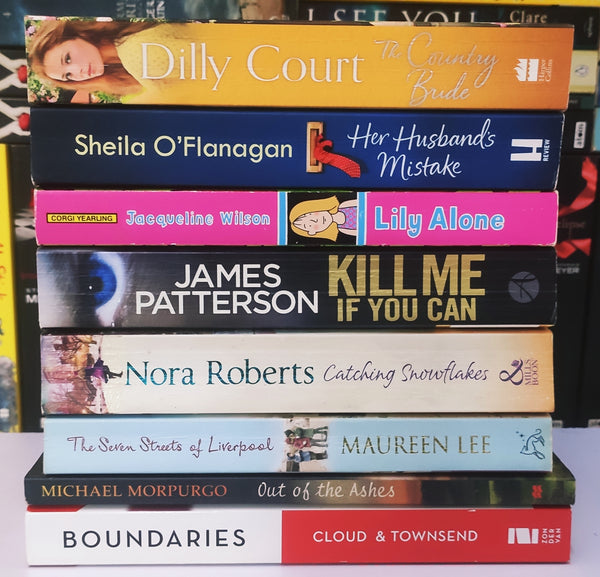 Bestsellers Mixed Popular Fiction | Pack of 8 Books | Condition: Good | Free Bookmarks
