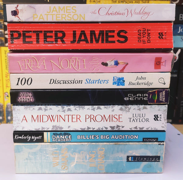 Bestsellers Mixed Popular Fiction | Pack of 8 Books | Condition: Good | Free Bookmarks