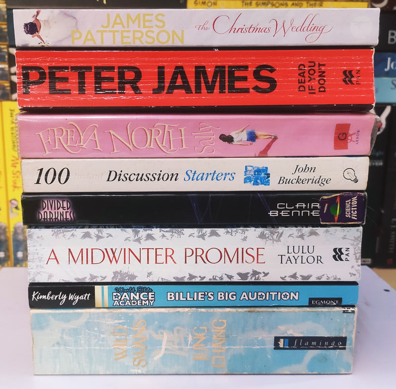 Bestsellers Mixed Popular Fiction | Pack of 8 Books | Condition: Good | Free Bookmarks