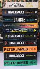 Bestsellers Mixed Popular Fiction | Pack of 10 Books | Condition: Good | Free Bookmarks