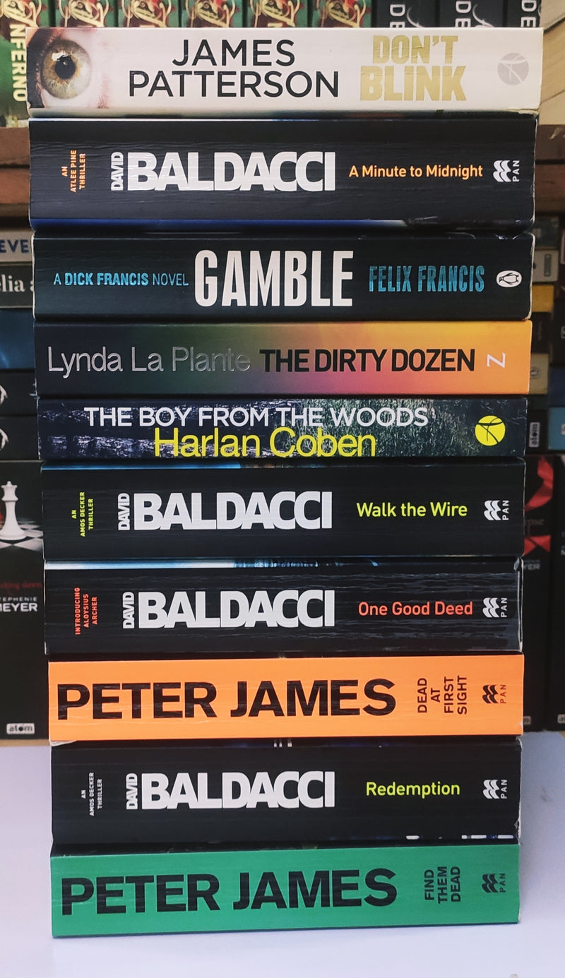 Bestsellers Mixed Popular Fiction | Pack of 10 Books | Condition: Good | Free Bookmarks