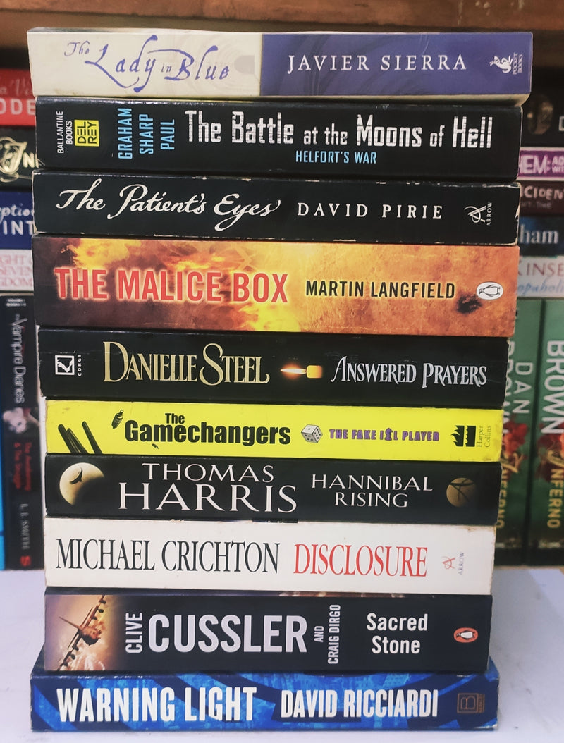 Bestsellers Mixed Popular Fiction | Pack of 10 Books | Condition: Good | Free Bookmarks
