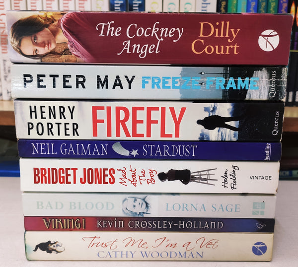 Bestsellers Mixed Popular Fiction | Pack of 8 Books | Condition: Good | Free Bookmarks