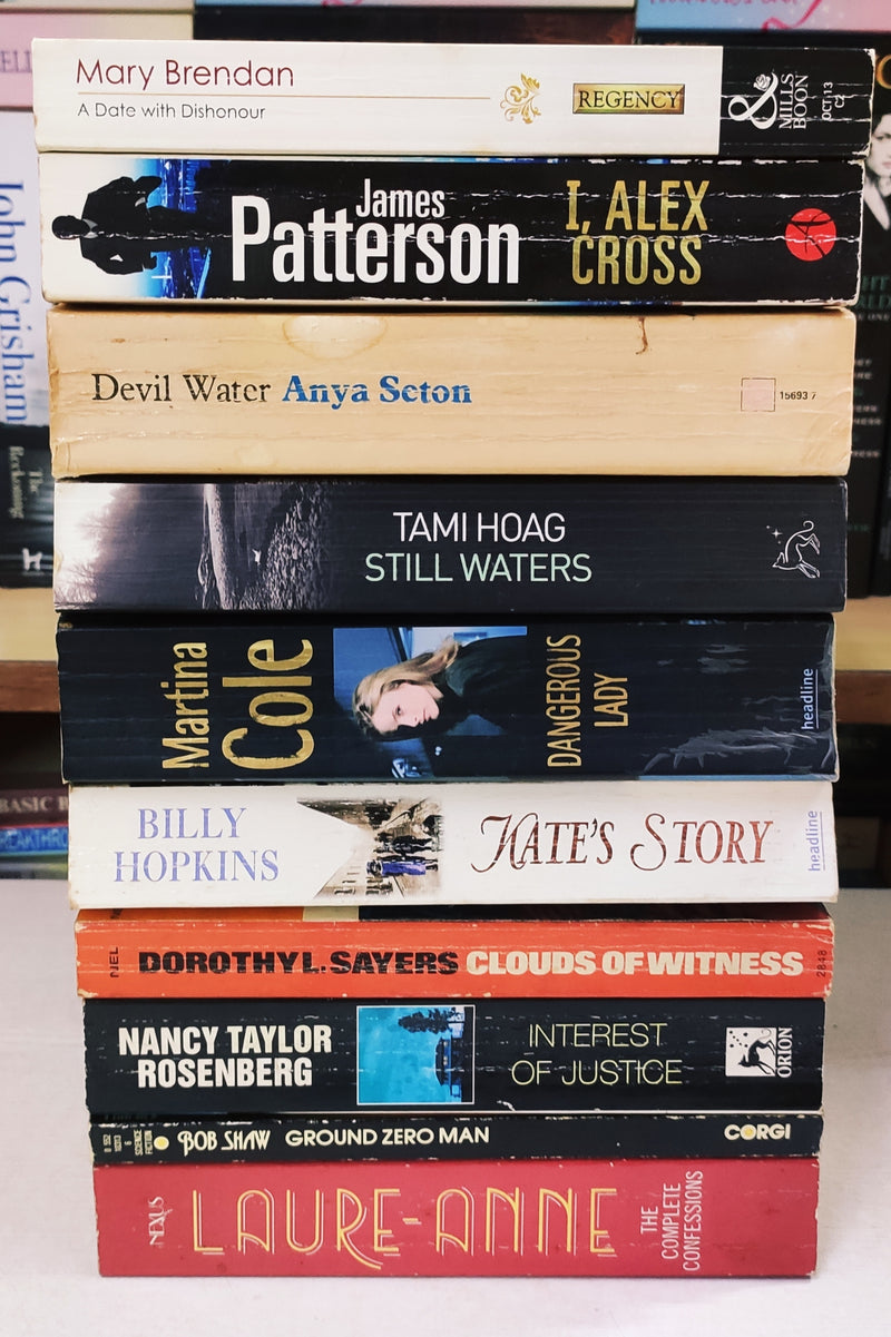 Bestsellers Mixed Popular Fiction | Pack of 10 Books | Condition: Good | Free Bookmarks