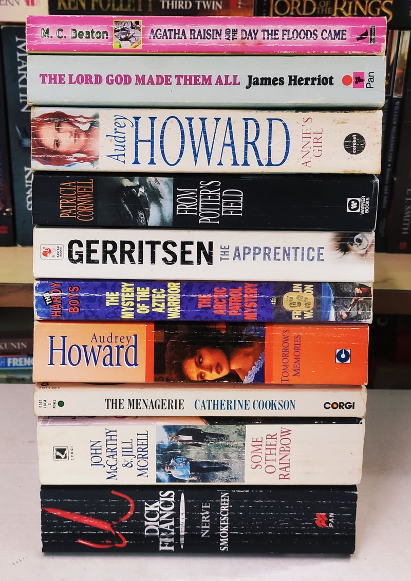 Bestsellers Mixed Popular Fiction | Pack of 10 Books | Condition: Good | Free Bookmarks