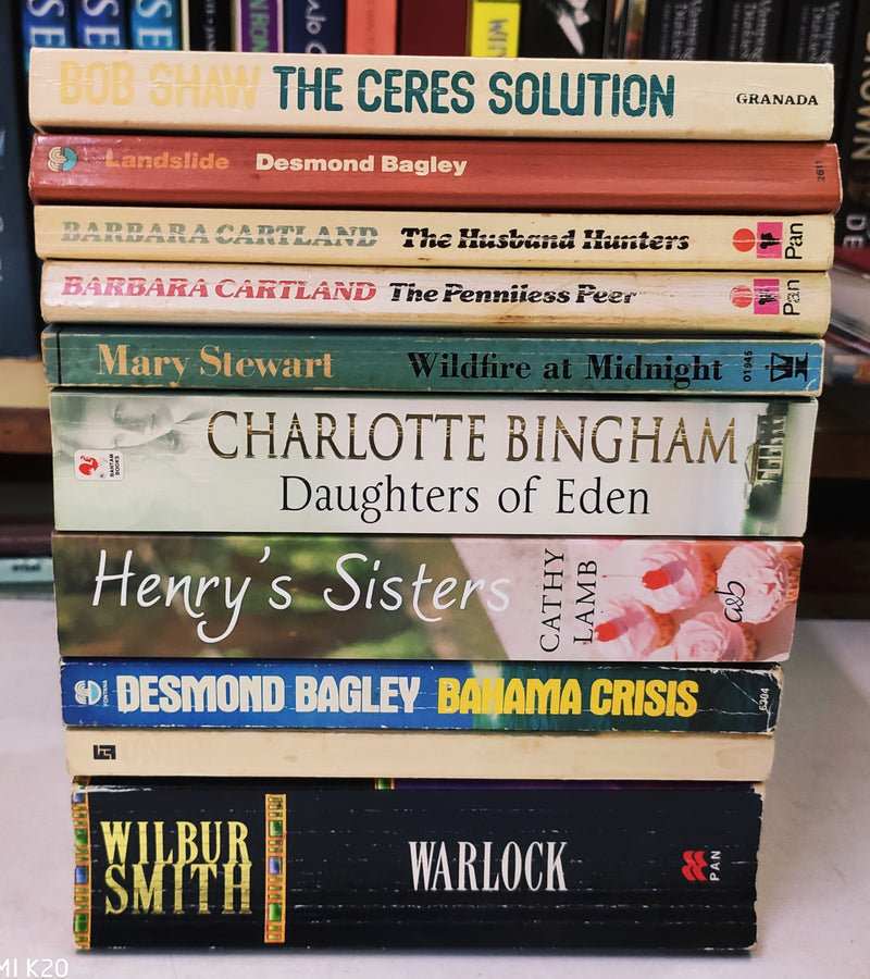 Bestsellers Mixed Popular Fiction | Pack of 10 Books | Condition: Good | Free Bookmarks