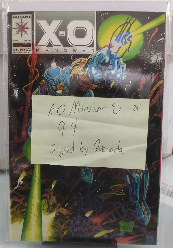 (Signed by Quesada) XO Manowar Foil Cover Edition |  Issue#0 | Year:19 | Series:  | Pub: Valiant Comics |