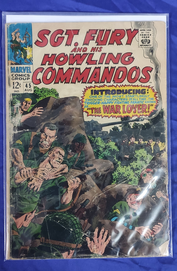 Old Vintage Comics in a Little Damaged Condition SGT Fury and His Howling Commandos