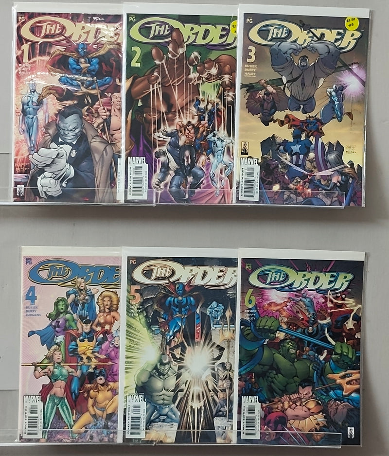 The Order | Set of 6 Comics | Issue 1 to 6 | Pub: Marvel