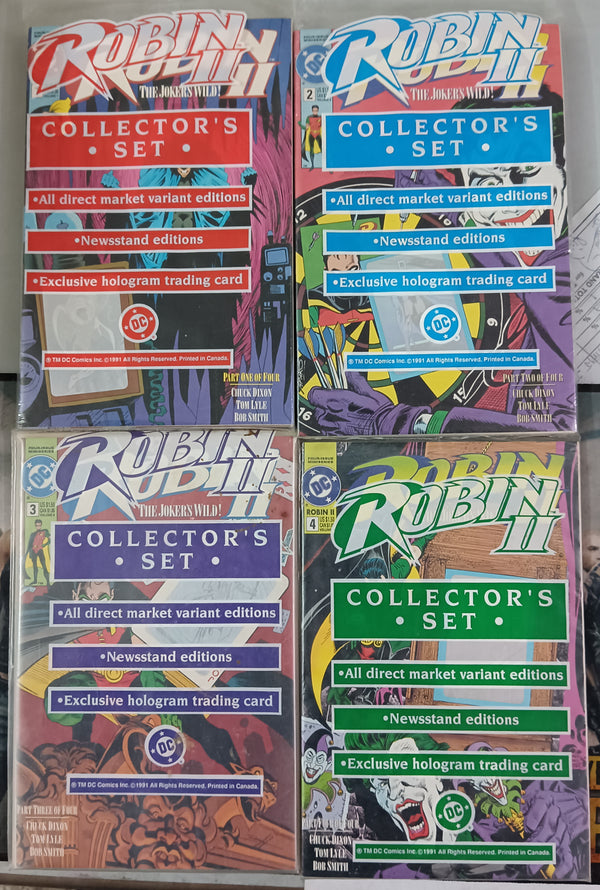 Robin Collector's Edition Sets | Pack of 4 Sets | Contains All Direct Market Variant Editions & Trading Cards in each set