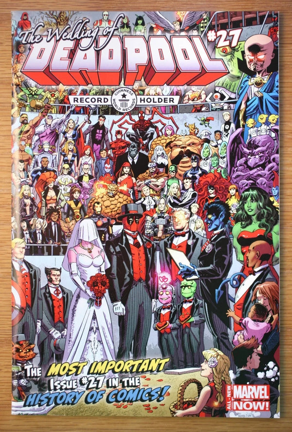 Deadpool #27 Wedding Wraparound Variant *NM-* (Marvel Now Comics 2014)