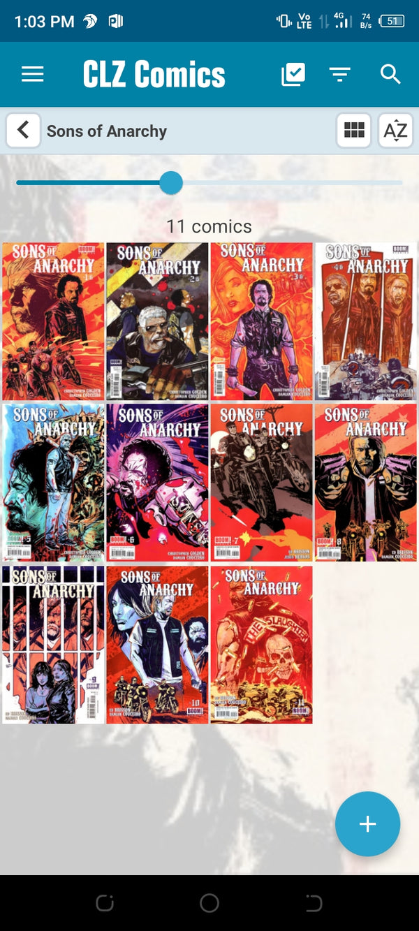 Sons of anarchy | set of 1 to 11 comics