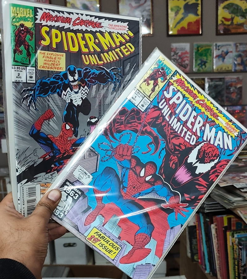 Maximum Carnage Spider-Man Unlimited | Complete Issue 1 to 2 | Set of 2 Comics | Pub: Marvel Comics