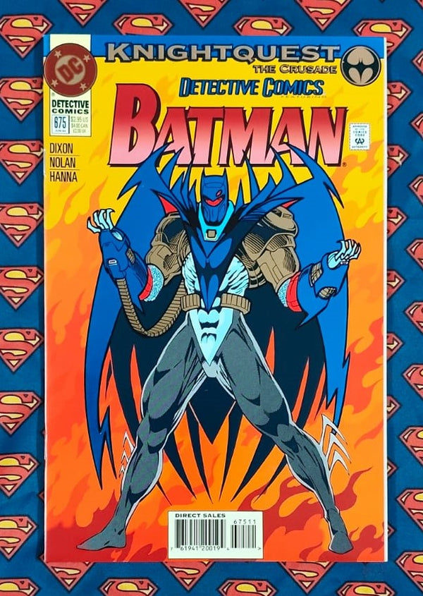 Foil Cover Collector's Edition of Batman Detective Comics Knightquest Issue#675 | Pub: DC Comics