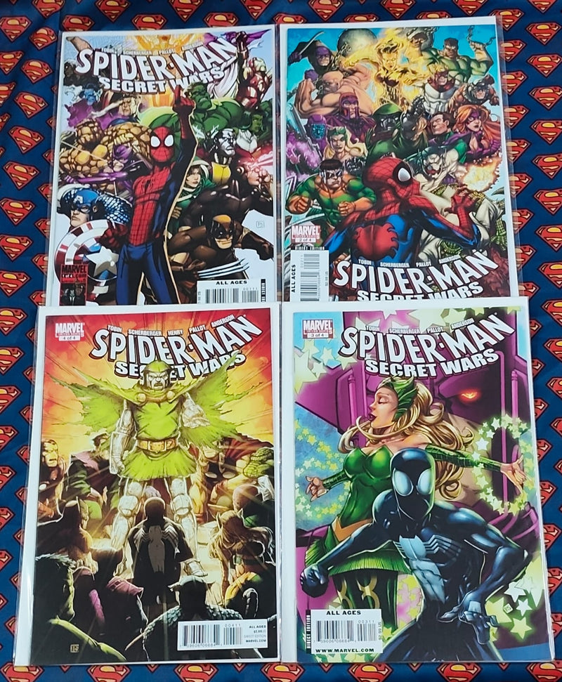 Spider-Man Secret Wars | Complete Issue 1 to 4 | Set of 4 Comics | Pub: Marvel Comics