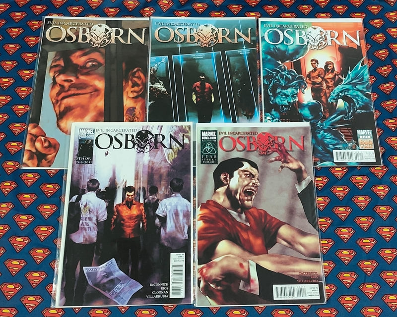 Evil Incarcerated OSBORN | Complete Issue 1 to 5 | Set of 5 Comics | Pub: Marvel Comics