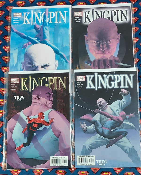 KINGPIN Spider-Man | Issue 1 to 4 | Set of 4 Comics | Pub: Marvel Comics